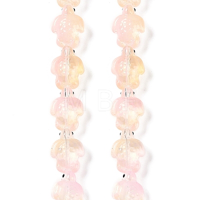 Transparent Glass Enamel Beads Strands GLAA-B021-06K-1