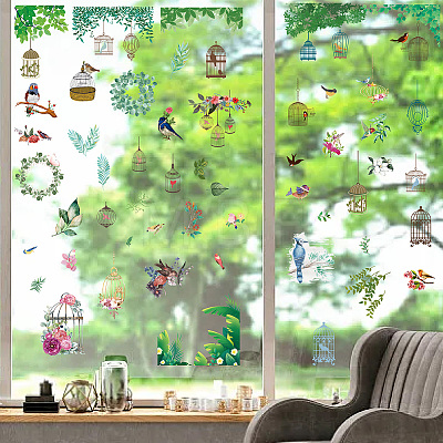 8 Sheets 8 Styles PVC Waterproof Wall Stickers DIY-WH0345-128-1