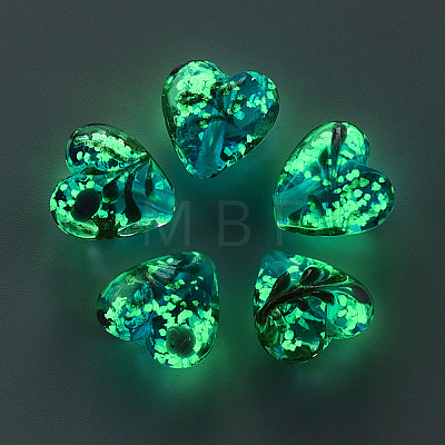 50Pcs Luminous Handmade Lampwork Beads LAMP-OC0001-72-1