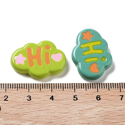 Opaque Resin Decoden Cabochons RESI-K035-05-1