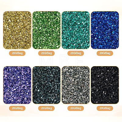 8 Bags 8 Colors Electroplate Glass Beads EGLA-TA0001-29-1