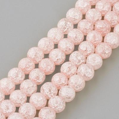 Synthetic Crackle Quartz Beads Strands GLAA-S134-12mm-M-1