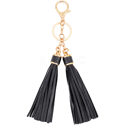 1Pc PU Leather Tassel Keychains KEYC-CL0001-50C-1