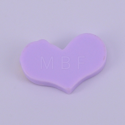 Opaque Frosted Resin Cabochon RESI-WH0009-13-1