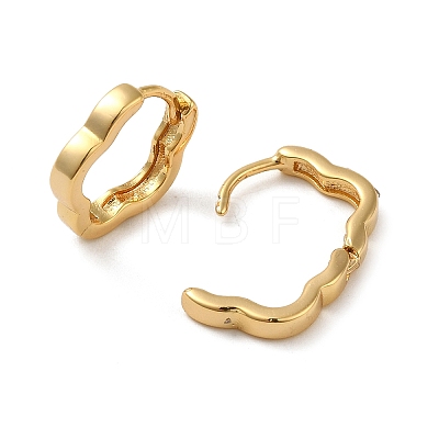 Brass Earrings EJEW-O003-02A-G-1