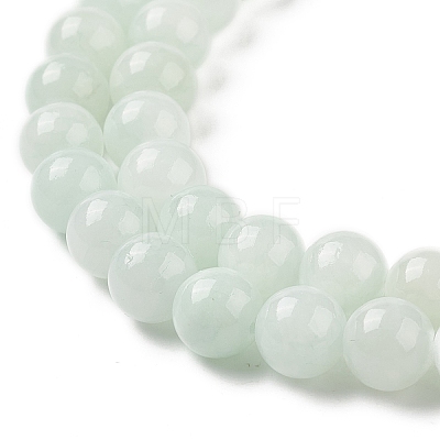 Natural Yellow Jade Beads Strands G-G598-8mm-YXS-20-1