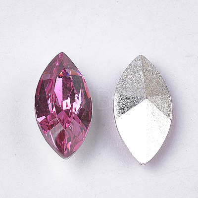 Pointed Back Resin Rhinestone Cabochons CRES-S381-4x8mm-B13-1