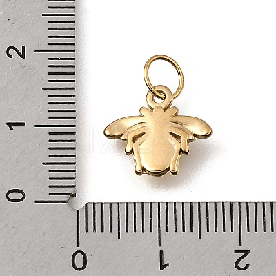 304 Stainless Steel Enamel Pendants STAS-F359-02B-G-1