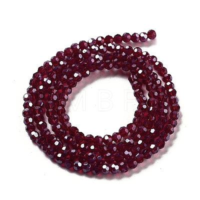 Electroplate Transparent Glass Beads Strands LS-EGLA-A035-T3mm-A02-1