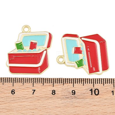 Alloy Enamel Pendants AL-CBA6AEB-01G-01-1