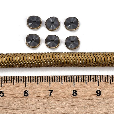 Electroplated Synthetic Non-magnetic Hematite Beads Strands G-H020-M01-27-1