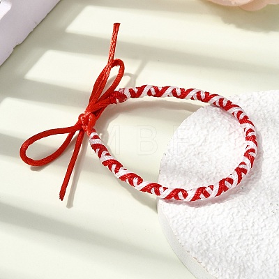 Adjustable Polyester Cord Braided Friendship Bracelets FB-CBA27E8-02D-1