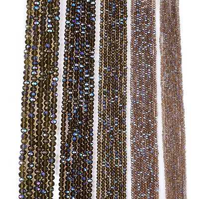 Electroplate Glass Beads Strands EGLA-A044-T1mm-L16-1