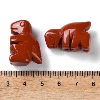 Natural Red Jasper Carved Healing Dinosaur Figurines G-B062-07D-1