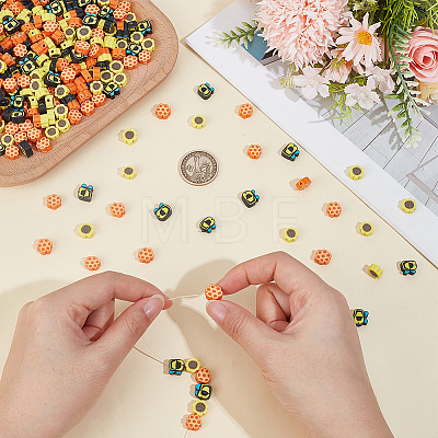 400Pcs Handmade Polymer Clay Beads CLAY-PA0001-50-1
