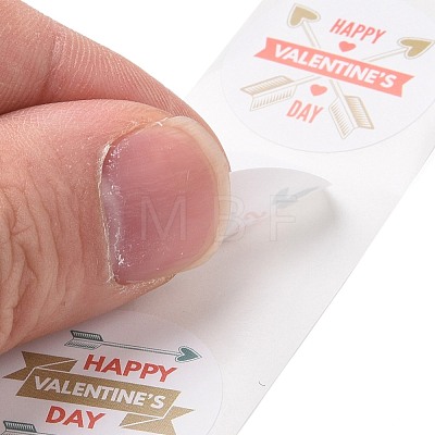 Valentine's Day Round Paper Stickers DIY-I107-05B-1