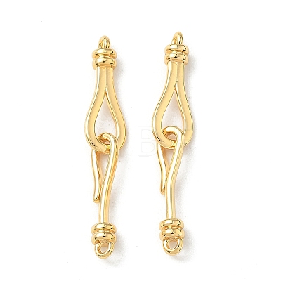 Brass Hook and S-Hook Clasps KK-Z136-41B-G-1