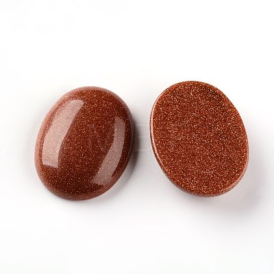 Oval Synthetic Goldstone Cabochons G-I171-22x30mm-01-1