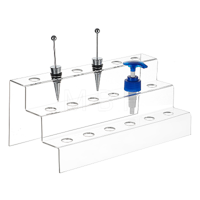 18-Hole 3-Tier Acrylic Display Stands ODIS-WH0329-62-1