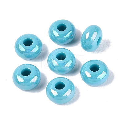 Opaque Acrylic European Beads OACR-E033-19C-1