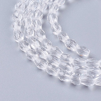 Faceted Glass Beads Strands X-GLAA-A036-F22-1