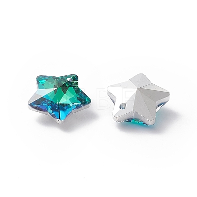 Electroplate Glass Charms GLAA-H104-A05-1