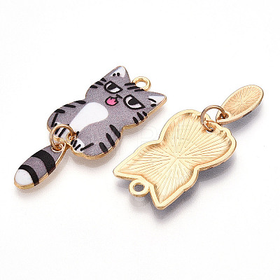 Alloy Enamel Pendants X-FIND-Q102-12M-1