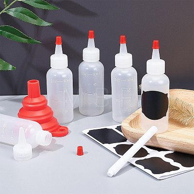 Plastic Graduated Squeeze Bottles AJEW-BC0001-03B-1