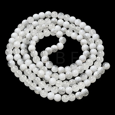 Crackle Glass Beads Strands GLAA-U001-6mm-07-1