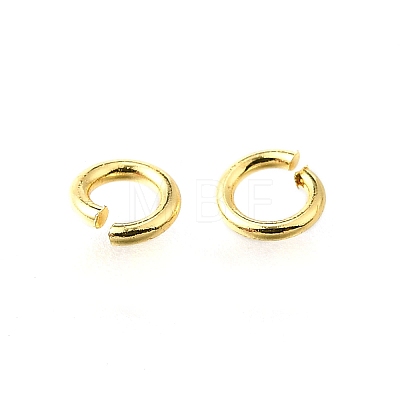 Brass Open Jump Rings KK-V007-004G-09-1