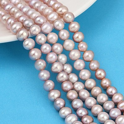 Natural Cultured Freshwater Pearl Beads Strands PEAR-I007-07X-05C-1