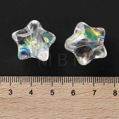 UV Plating Transparent Acrylic Beads TACR-P012-01A-01-1