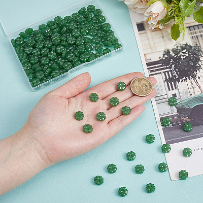 160Pcs Spray Painted Glass Beads GLAA-SC0003-42-1