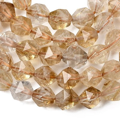 Heated Natural Citrine Beads Strands G-Z119-A37-01-1