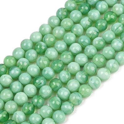 Handmade Lampwork Beads Strand LAMP-B056-8mm-02-1