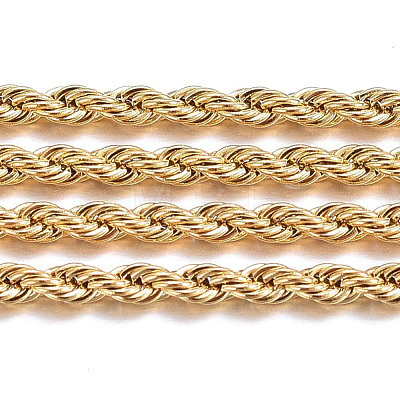 Handmade Ion Plating(IP) 304 Stainless Steel Rope Chains STAS-P203-F03-1