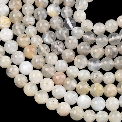 Natural White Moonstone Beads Strands G-C277-A01-6mm-1