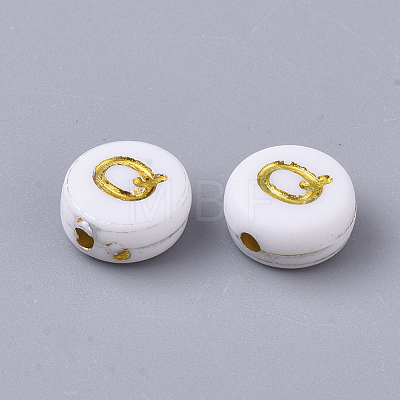 Plating Acrylic Beads X-PACR-R242-01Q-1