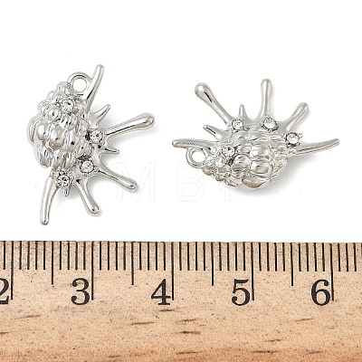Alloy Rhinestone Pendants FIND-L025-08P-1