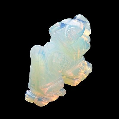 Opalite Carved Dragon Figurines DJEW-F025-02E-1