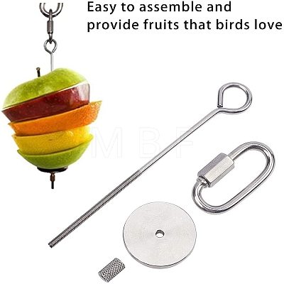 Stainless Steel Bird Food Feed Tool Sets AJEW-GA0002-04-1