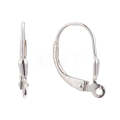 Sterling Silver Leverback Hoop Earring Findings X-STER-A002-181-1