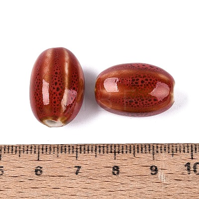 Vintage Handmade Porcelain Beads PORC-Q006-10D-1
