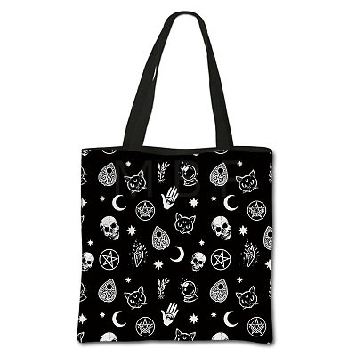 Gothic Printed Polyester Shoulder Bags PW-WG68108-19-1