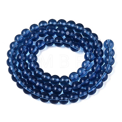 Transparent Glass Beads Strands X-GLAA-T032-T6mm-28-1