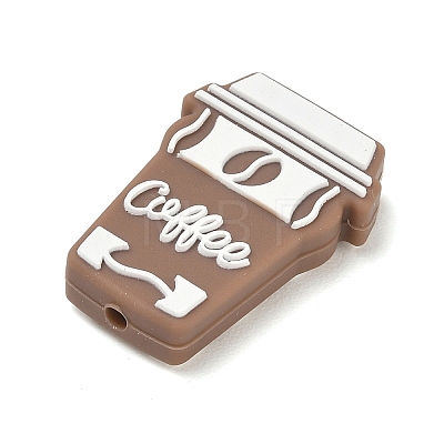 Coffee Theme Silicone Beads SL-CBACE28-01A-1