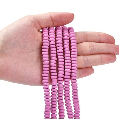 Handmade Polymer Clay Beads Strands X-CLAY-N008-008B-1