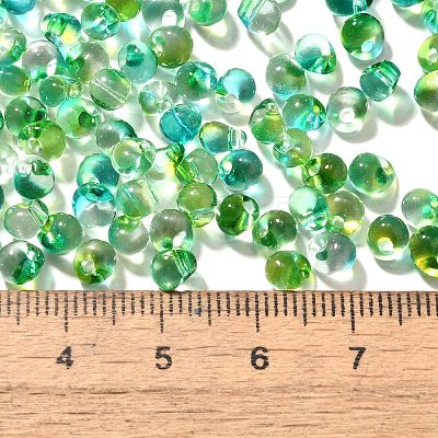 Transparent Baking Paint Glass Seed Beads SEED-P006-02B-16-1