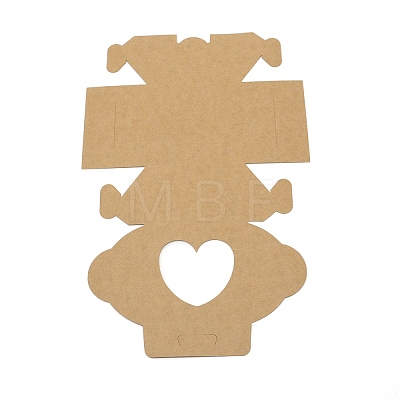Square Kraft Paper Candy Boxes CON-WH0081-26-1