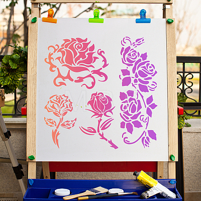 PET Plastic Drawing Painting Stencils Templates DIY-WH0244-150-1